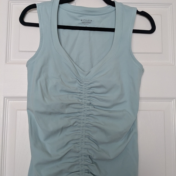 Athleta Cinch Tank Top Reef Blue Size Medium Activewear - Picture 7 of 8